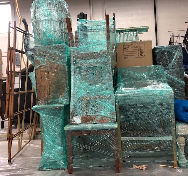 Wrapped Chairs - Content Cleaning