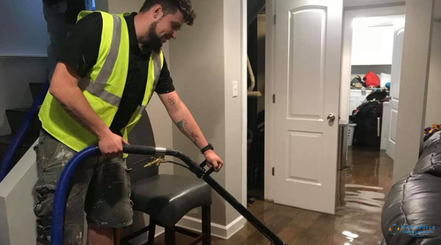 flooded house cleaned by Hydroforce Restoration