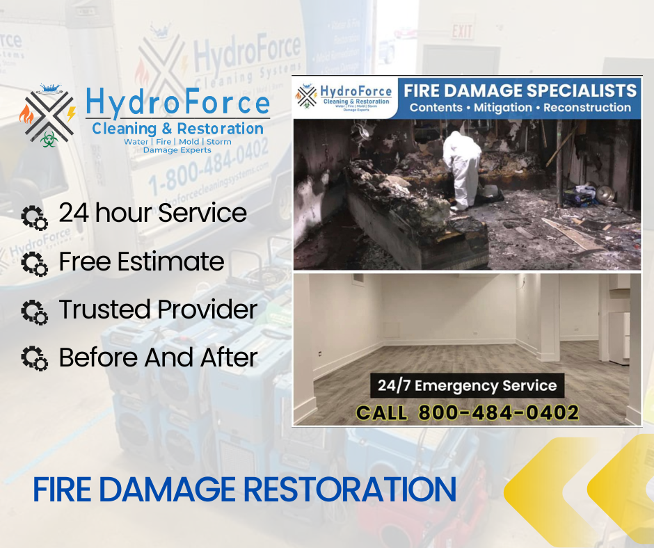 Hydroforce Restoration and Cleaning - FIRE DAMAGE RESTORATION