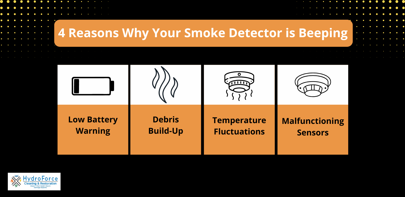 Why is My Smoke Detector Beeping - HydroForce Cleaning and Restoration