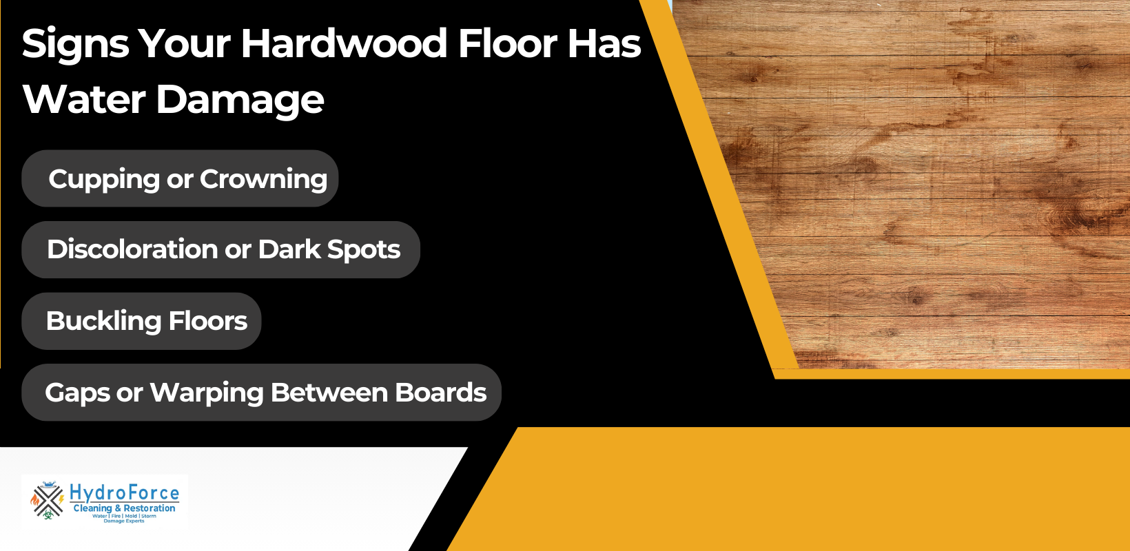 Signs of Hardwood Floor Water Damage - HydroForce Cleaning and Restoration