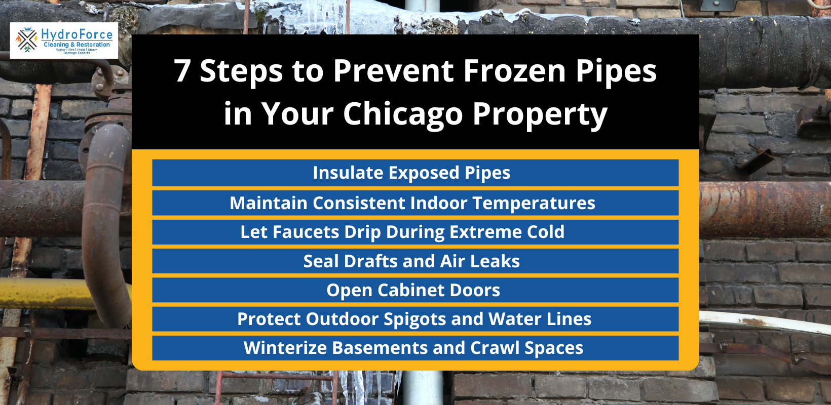 Prevent Frozen Pipes in Your Chicago Home - HydroForce Cleaning and Restoration