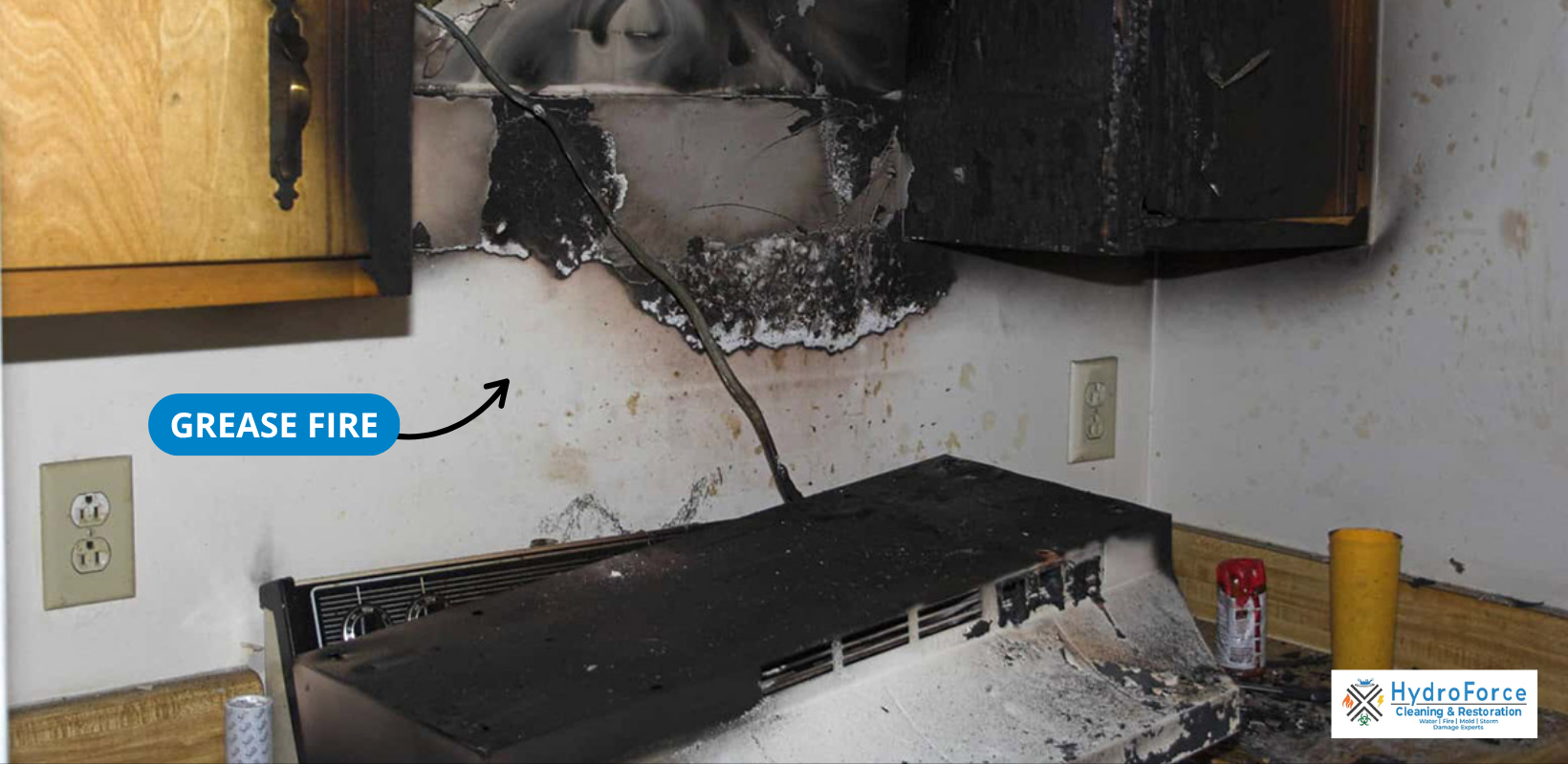Residential Grease Fire in Chicago, IL - HydroForce Cleaning and Restoration
