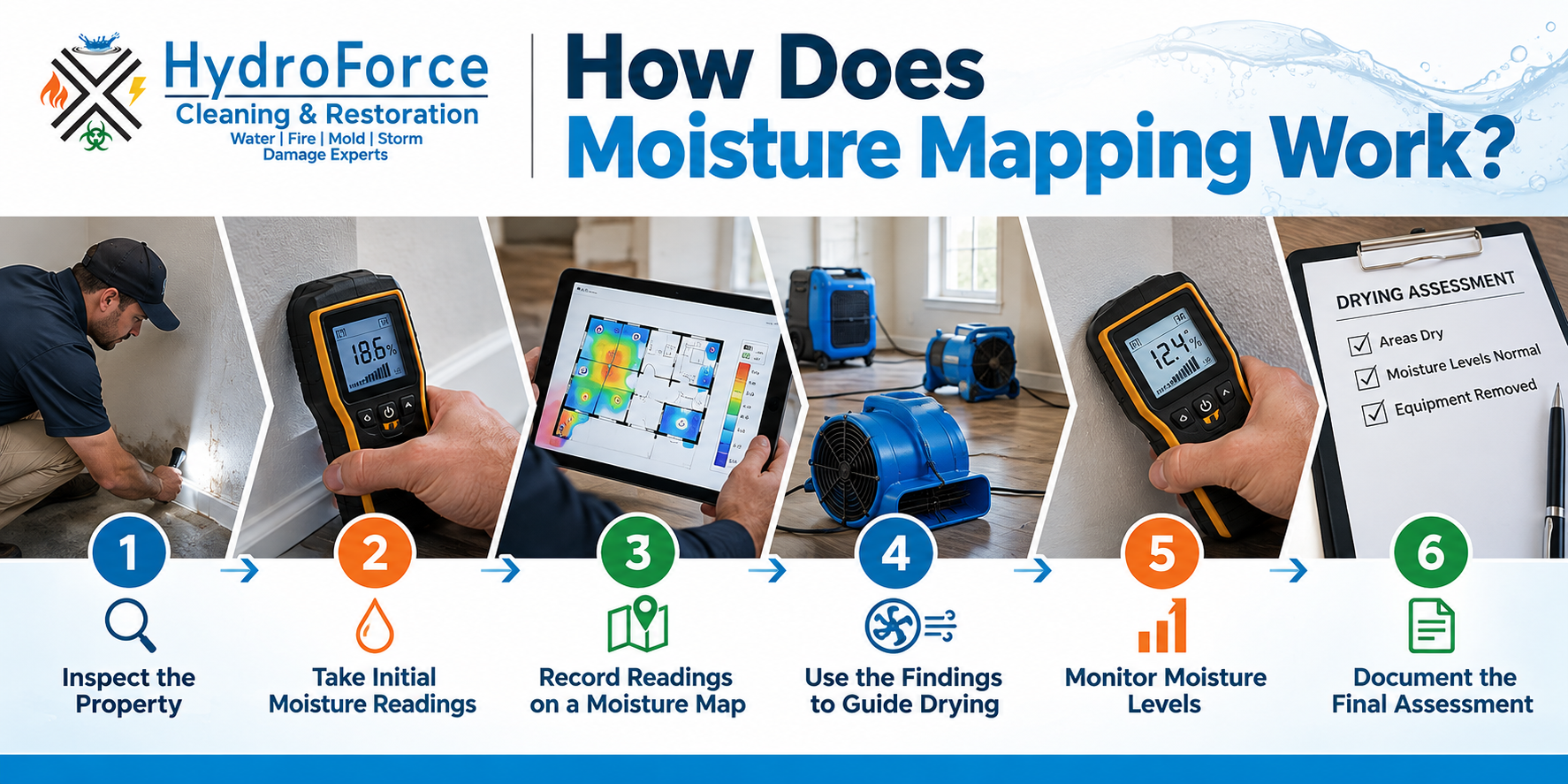 What is Moisture Mapping in Water Damage - HydroForce Cleaning and Restoration